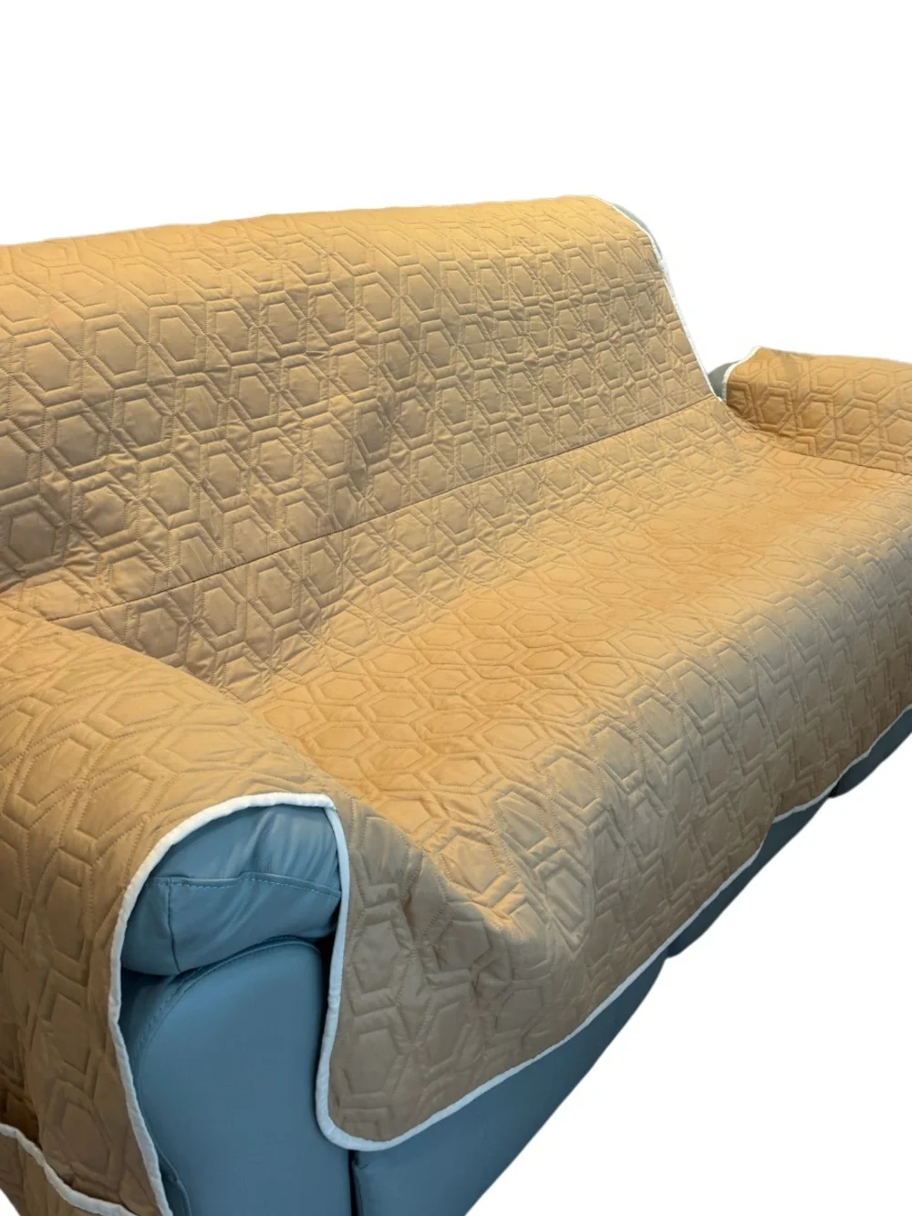 Couch Protector Slipcover Quilted Pet Cover Recliner Cover Sofa Reversible Tan